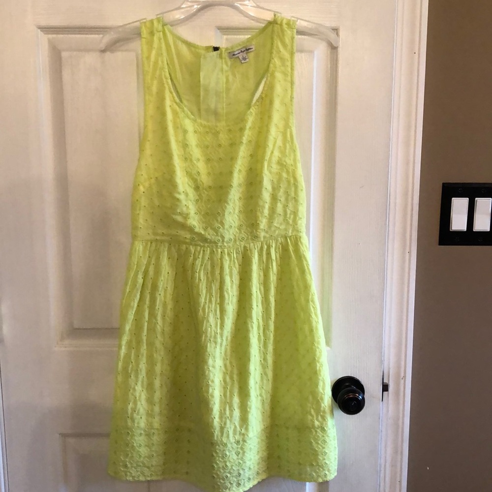 Yellow Eyelet Summer dress